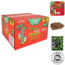 8-Pound Peanut Suet Nuggets Mega Box for -Round Wild Bird Feeding