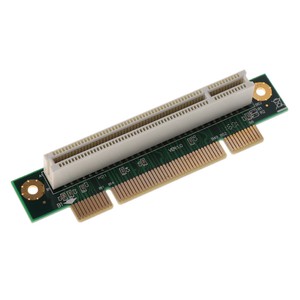 MagiDeal PCI 32Bit Riser Extension Card 90 Left Angle Adapter for 1U Chassis