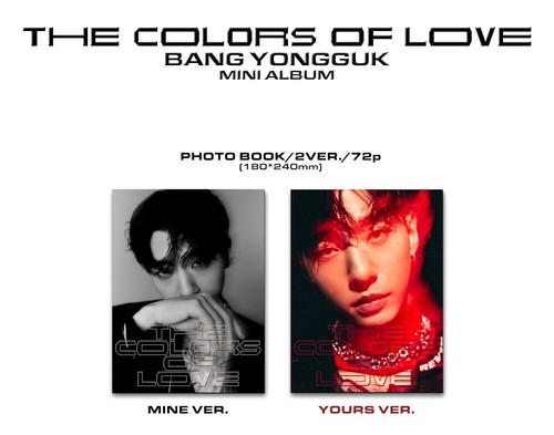 BANG YONG GUK B.A.P 2nd Mini Album [THE COLORS OF LOVE] 2Ver SET CD+Book+Poster - Imagen 2 de 10