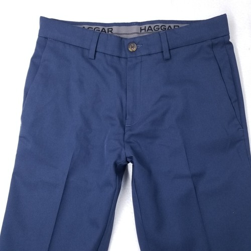 Pantalones Haggar in Motion para hombre poliéster azul talla 32 (medidas 32x32) pantalones - Imagen 2 de 14