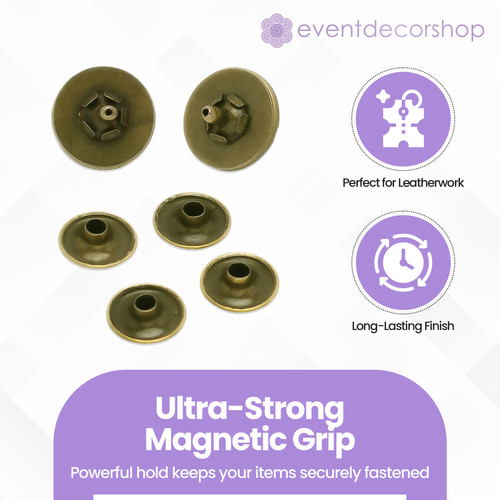Metall Magnet Taschenverschlüsse 14mm 18mm Doppelnieten Druckknöpfe Handtasche - Bild 25 von 56