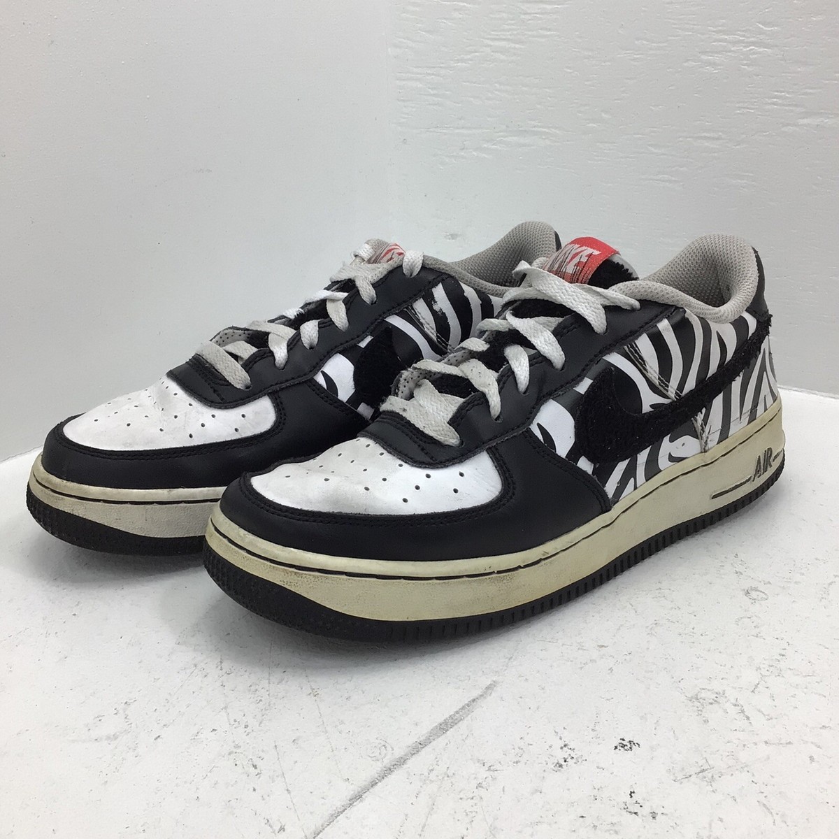 Size 6.5 Y - Nike Air Force 1 Low Zebra Animal Safari Print
