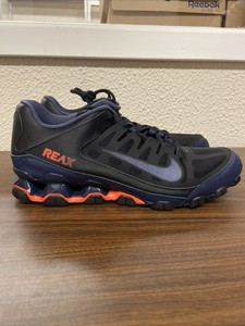 nike reax blue and black
