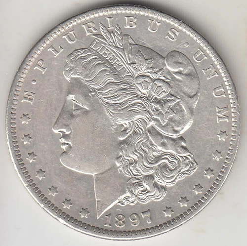 BETTER DATE 1897-O MORGAN SILVER DOLLAR AU