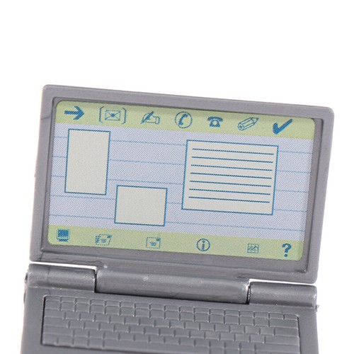 1:12 Dollhouse Miniature Simulation Laptop Computer Model Doll House AccessoRZ - Picture 3 of 12