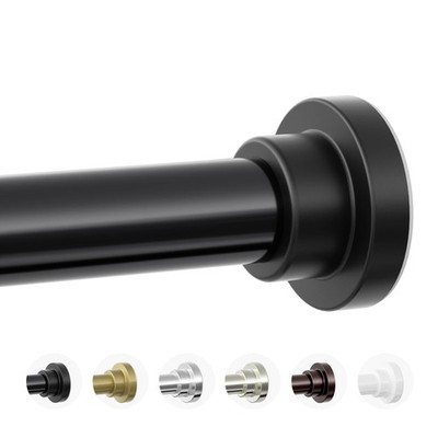 Shower Curtain Rod, 1'' Diameter Heavy Duty Tension Shower Rod, Non Slip Adjus...
