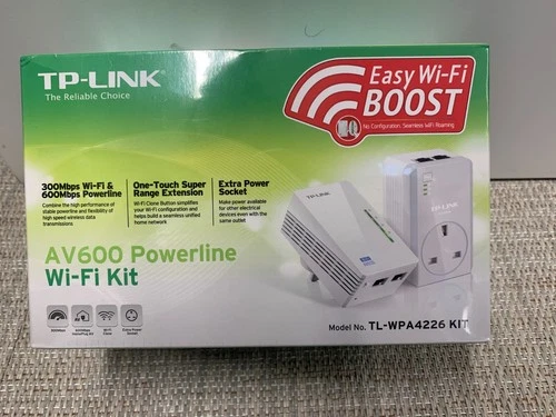 TP-Link AV600 Powerline Wi-Fi Kit Model No. TL-WPA4226 BRAND NEW