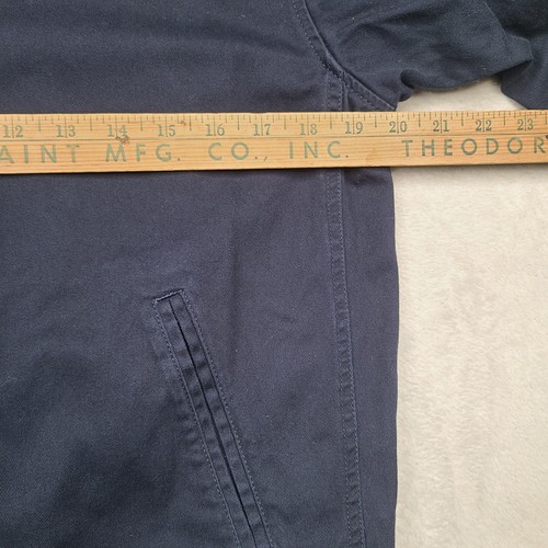 Polo Ralph Lauren Vtg Harrington Full Zip Jacket Youth Boys Sz L 14-16 Navy Blue - Picture 5 of 10