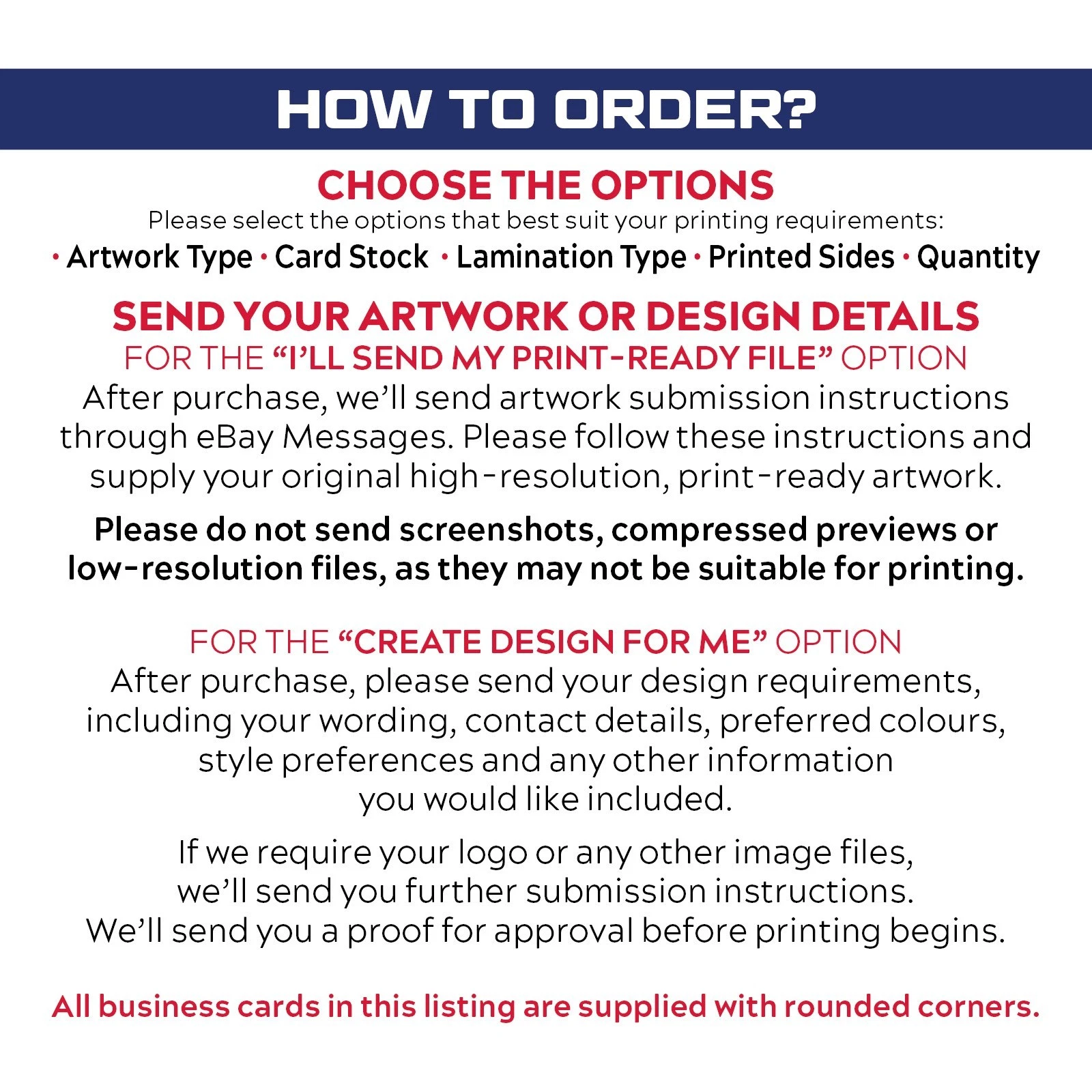 custom rounded corners premium business cards printing