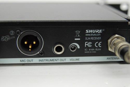 Shure SLX4-H5 518-542MHz Wireless Receiver W/ Power Adapter, Antennas, Rack Ears - Picture 17 of 18