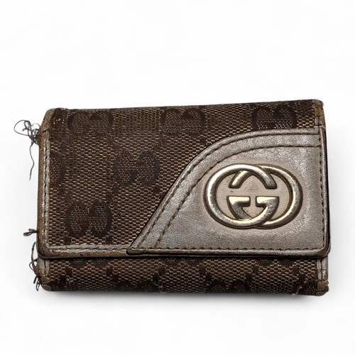 GUCCI Schlüsseletui Canvas Leder 2 Stück gebraucht original ps2506-ps604 - Bild 10 von 17