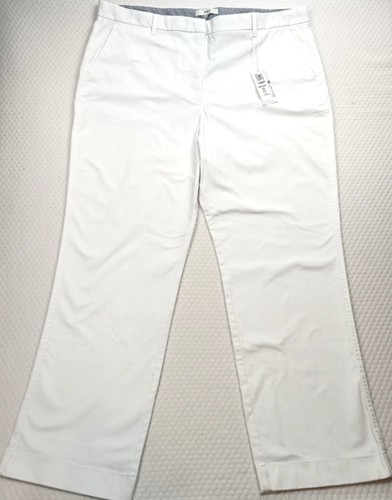 M&S Damen Chino Hose weiß Baumwolle Gr. UK 22 LANGE Länge