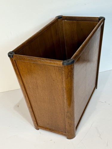 Vintage Walnut Waste Basket NuCraft Mid Century Modern Rectangle MCM Clean - Picture 5 of 11