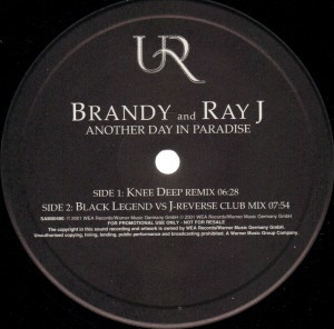 Brandy And Ray J - Another Day In Paradise - UK Promo 12'' Vinyl - 2001 - WEA ...