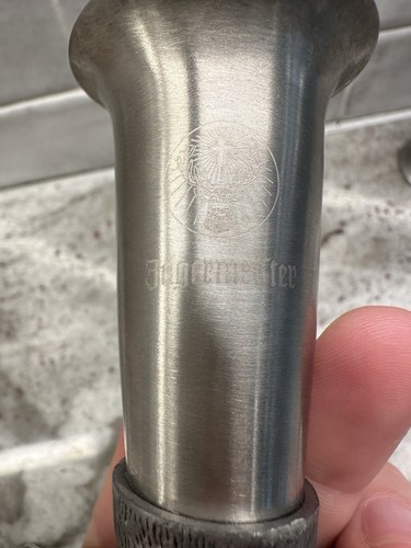 Jäegermeister Hirschbock Kopf Schnapsglas Zinn 4" 2er Set Barware - Bild 3 von 9