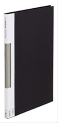 King Jim Clear File Color Base Side-In 40 Pockets A3 Vertical Black 157C-BKfrom