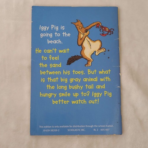 Iggy Pig's Beach Day Vivian French 2002 Illustrated Children's Book Scholastic - Picture 4 of 11