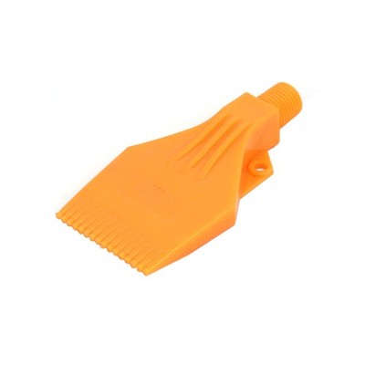 1/4BSP Male Thread ABS Double Hole Luft Abblasen Flachstrahls Düse Orange