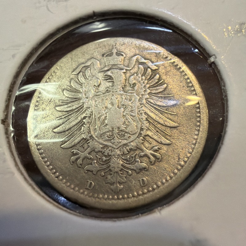 GERMANY 20 Pfennig 1876 D- Silver 0.900 - Wilhelm I. - G3347