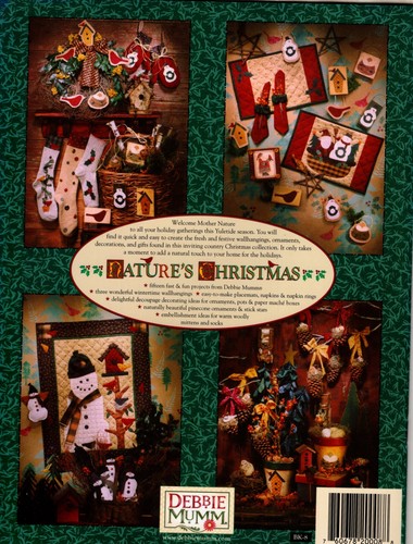 Nature's Christmas Holiday Gifts & Quilting Projects Pattern Booklet Snowman - Picture 3 of 4
