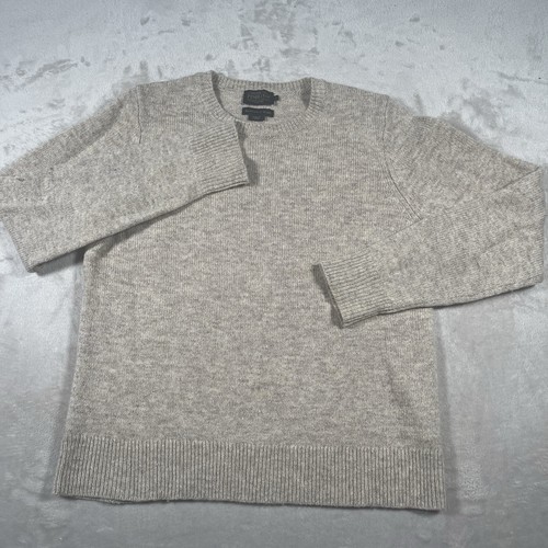 Pendleton Sweater Mens Medium/Large Shetland Wool Crewneck Pullover Beige - Picture 2 of 7