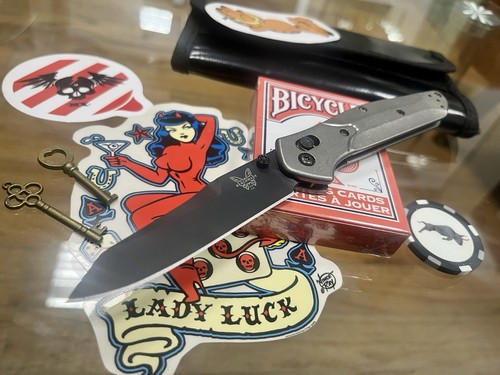 NEW Benchmade Osborne 940 MOD TITANIUM, M4, Orange, Rare Gold! BLK Class Limited - Picture 2 of 17
