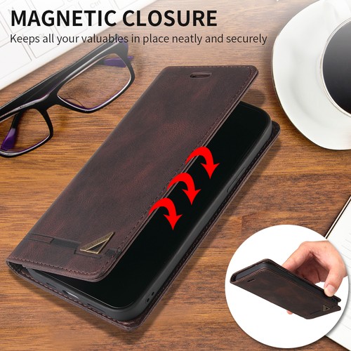 Leather Flip Shockproof RFID Wallet Case For Google Pixel 9 Pro Xl 8 Pro 7A 6Pro - Picture 5 of 16
