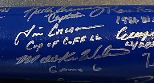 NY Mets 1986 World Series Team Signed Bat Hernandez 28 Nickname Auto Steiner Coa - Picture 10 of 24