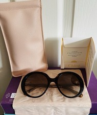 Image of Chloe Esther Oversized Sunglasses with Case Brand New Never Worn Authentic Rare