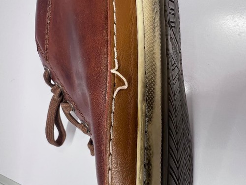 Allen Edmonds Port Washington 2664 Sneaker Men's 8D Brown Leather Lace Up Shoe - Picture 10 of 13