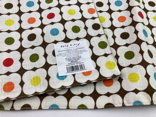 Orla Kiely Set of 6 Cloth Napkins Scribble 20" x 20"  & 2 Flower Placemats New - Picture 3 of 11