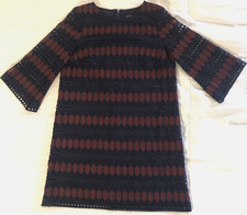 Tahari Arthur S. Levine Women's Lace Cocktail Sheath Dress Navy/Burgundy Size 10