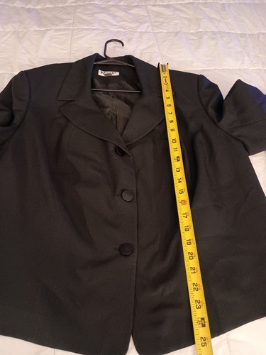NYP Blazer Jacket Size 20W Black - Picture 5 of 9