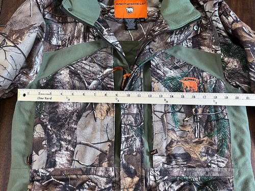 Arctic Shield Camo Jacket Real Tree Size Medium Detachable Hood Quilted Lining - Picture 5 of 10