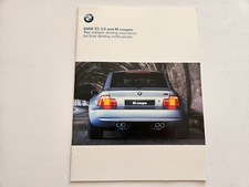 BMW Z3 2.8 M COUPE SALES BROCHURE 1999 2000