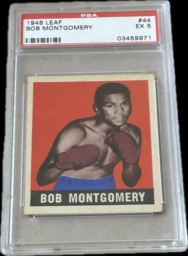1948 Leaf #44 Bob Montgomery PSA 5 EX – Vintage Boxing Card – Lightweight Champ. - Picture 3 of 4