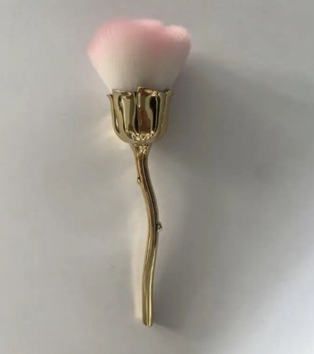 1 Stück Nagelstaubbürste Soft Nylon Staubbürste für Nägel Rosenform Make-up Pinsel