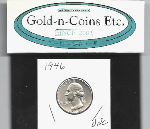 1946-P Silver Washington Quarter Uncirculated Condition! Free S&H