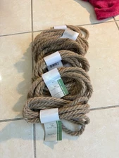 nautical jute rope 8 ft. Floral Gardening. 5 bundles for $20.