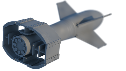 Fritz-X/ FX 1400  1:48 oder 1:72 Bausatz - model kit 3d printed - Picture 4 of 6