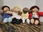 Lot Of 4 Cabbage Patch 80s Dolls 1 Girls 2 Boys 1 Preemie With CPK Clothes