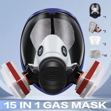 15 in 1 Full Face Gas Mask Facepiece Respirator For Painting Spraying 6800 6000