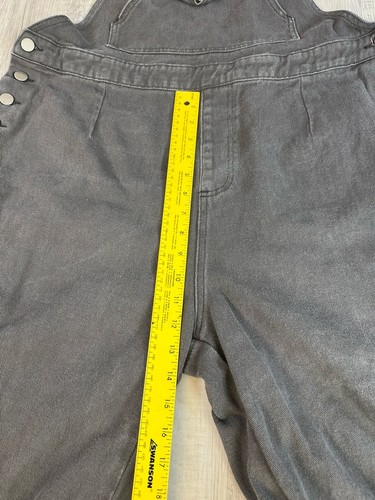 Cider Overalls Grey Denim Wide Leg Adult Size 2XL (W40” X L25”) - Picture 21 of 23