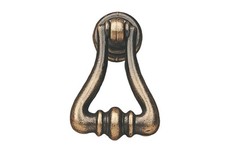 Drop Pendant Knob Handle, Zinc Alloy, Argenton Antique Brass 118.32.107 Hafele