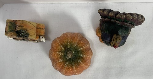 3 Stück Truthahn Erntedank Tischdeko klein Truthahn, Kürbis Danke sagen süß - Bild 6 von 16