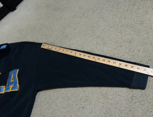 Vintage UCLA Sweatshirt Herren USA College XL schwarz Baumwolle Patch GOLD Standard - Bild 12 von 14