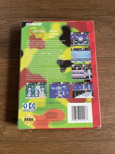 Contra: Hard Corps (Sega Genesis) Caja de Cartón Variante CIB Tarjeta Reg Completa - Imagen 15 de 21