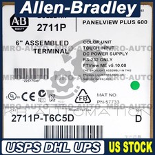 2711P-T6C5D PanelView Plus 600 Terminal, 5.5" touch screen, RS-232, 24VDC supply