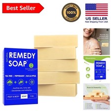 Natural Tea Tree and Peppermint Soap - Fortifying Cleanser for All Skin Types