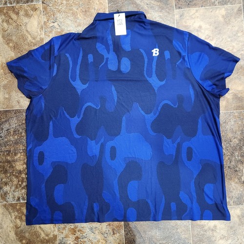 Camisa Polo One Bone Para Hombre 6XL Azul Camuflada Clásica Manga Corta Grande Alta Talla Grande - Imagen 2 de 10